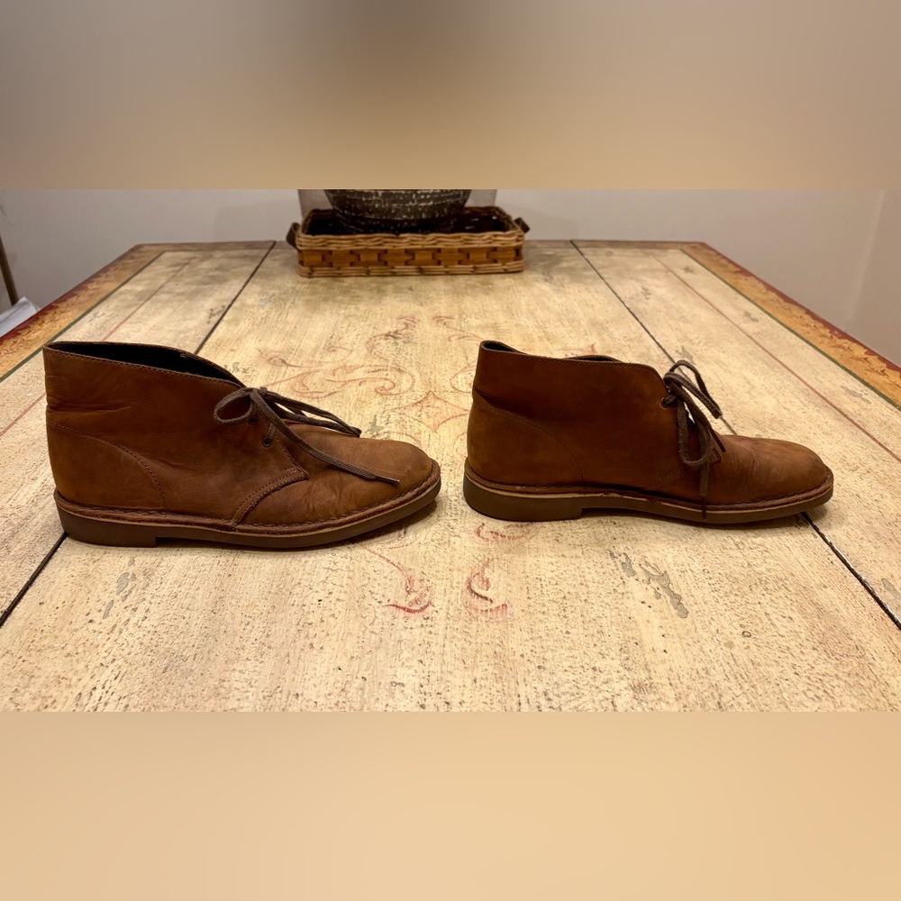 Clarks Bushacre 2 Chukka Boots Leather Brown Ankle Desert - Picture 5 of 8